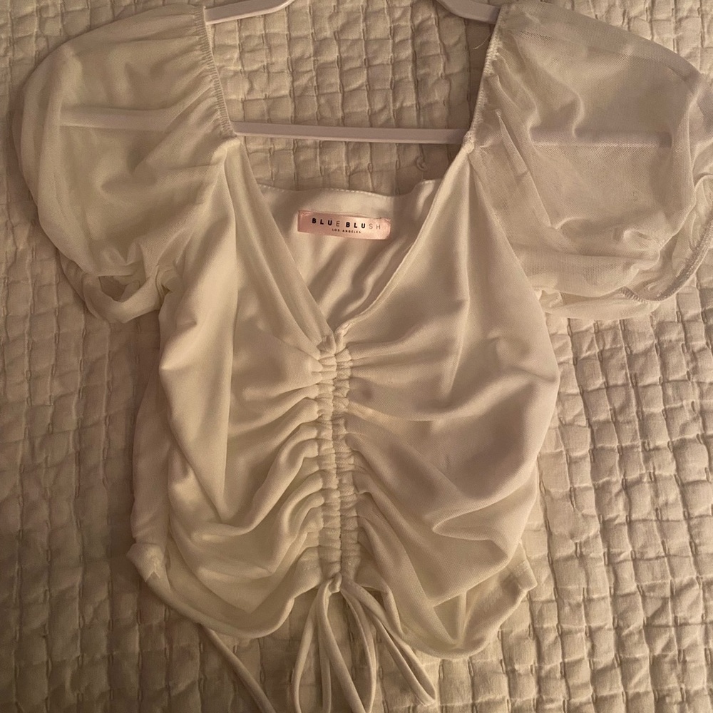 NWOT cinched crop top
